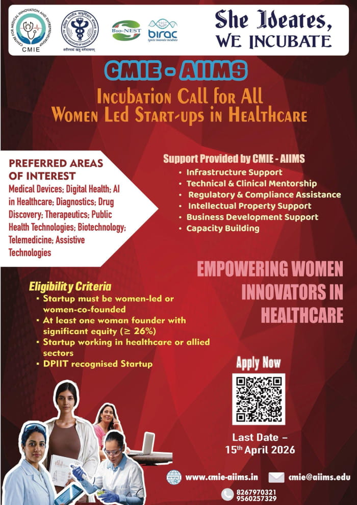 special incubation call women-led startup flyer mar-26